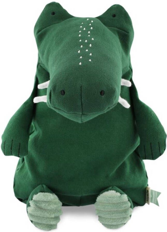 Fan Toys Trixie Knuffelkrokodil Mr. Crocodile Junior 38 Cm Katoen Groen