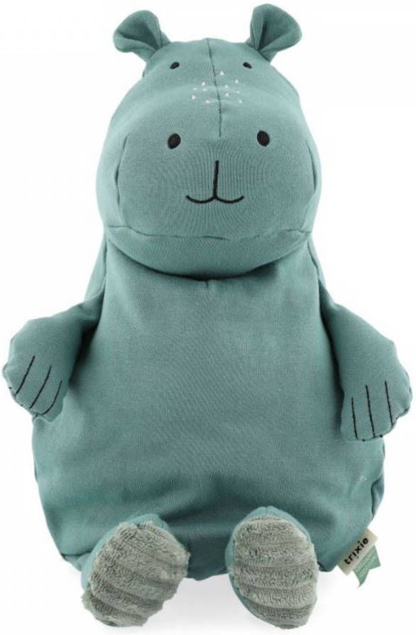 Fan Toys Trixie Knuffelnijlpaard Mr. Hippo Junior 26 Cm Katoen Turquoise