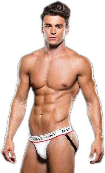 Envy Logo Elastic Lowrise Mesh Jock Wit S