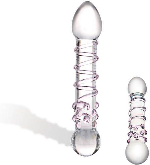 Glas Spiral Staircase Full Glazen Dildo