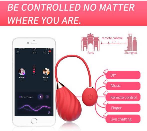 Magic Motion Magic Sundae Vibrerend Eitje Met App Rood