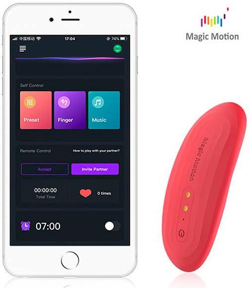 Magic Motion Nyx Smart app controlled draagbare vibrator