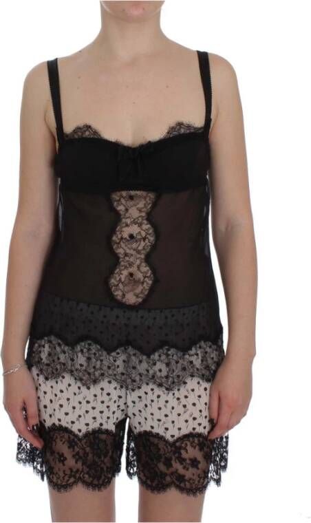 Dolce & Gabbana BabyDoll Lingerie Top , Zwart, Dames