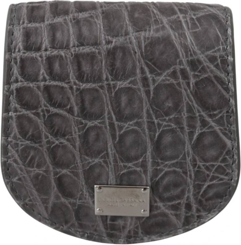 Dolce & Gabbana Portefeuillekaarthouders , Grijs, Heren
