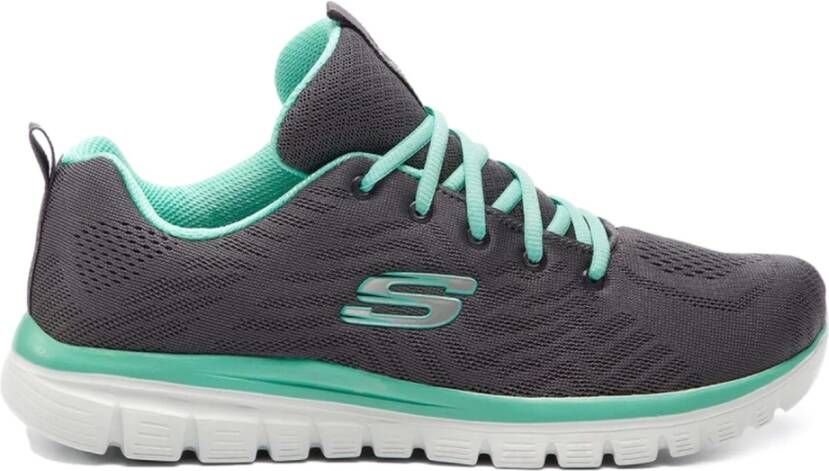 Skechers Sneakers , grijs/mint, textiel