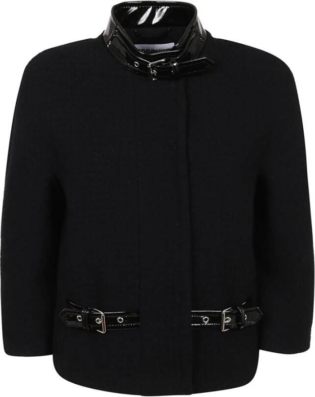 Moschino Bondage Buckle Jacket , Zwart, Dames