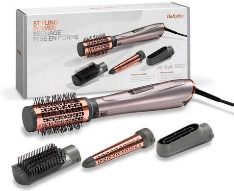 Babyliss Stylingborstel met warme lucht AS136E Air Style 1000 met 4 opzetstukken