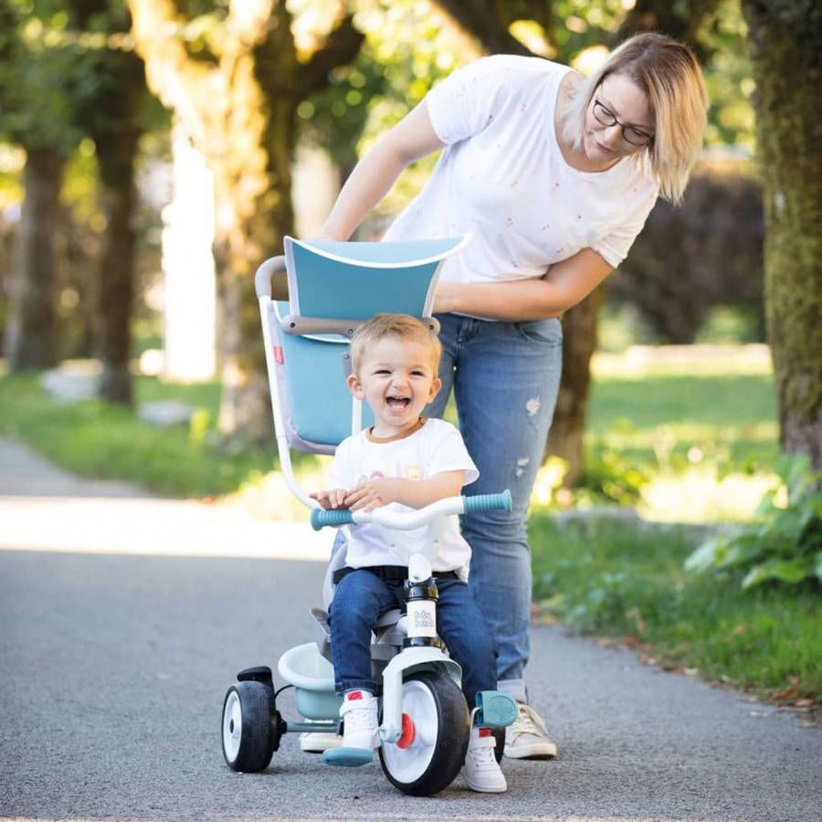 Smoby Driewieler Kind Baby Balade Plus Junior Blauw/grijs