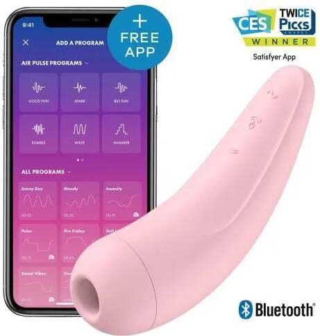 Satisfyer Curvy 2+ Vibration Luchtdruk Vibrator Roos