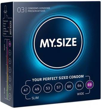 MY.SIZE My Size Natural Latex Condom 69 Width 3 St.